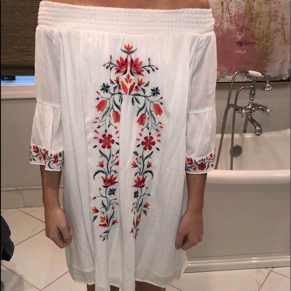 off the shoulder dress